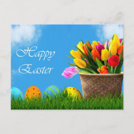 Cartão Postal De Festividades Felz pascoa