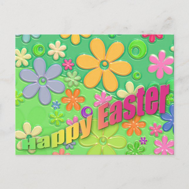 Cartão Postal De Festividades felz pascoa (Frente)