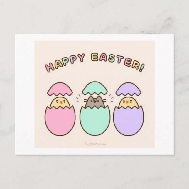 Cartão Postal De Festividades Felz pascoa! (Frente)