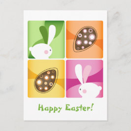 Cartão Postal De Festividades Felz pascoa