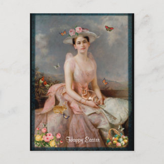 Cartão Postal De Festividades Felz pascoa