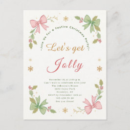 Cartão Postal De Festividades Feriado de Arco de Natal Whimsical do vamos Get Jo