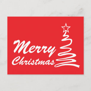 Cartão Postal De Festividades Feriado de Árvore de Natal Mágico