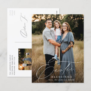 Cartão Postal De Festividades Feriado de Fotografias das Bênçãos de Páscoa E