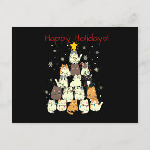 Cartão Postal De Festividades Feriado de Gato!