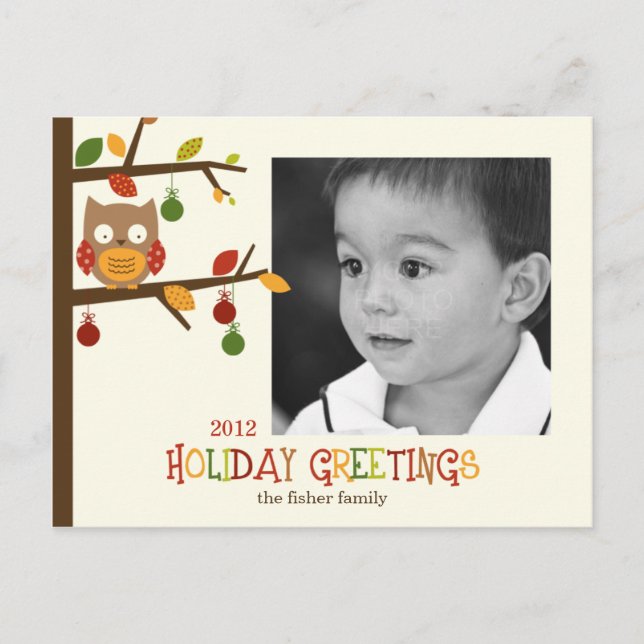 Cartão Postal De Festividades Feriado de Natal/ Cartão-postal de Natal (Frente)