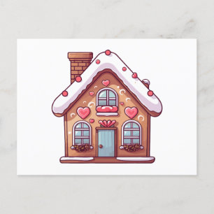 Cartão Postal De Festividades Feriado de Natal com Gingermore bonito