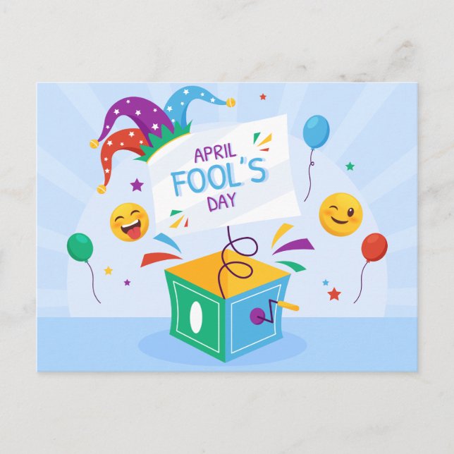 Cartão Postal De Festividades Feriado do Dia da Pena de abril (Frente)