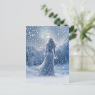 Cartão Postal De Festividades Feriado Encantado por Solstato de inverno
