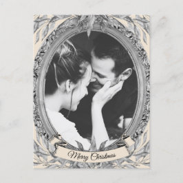Cartão Postal De Festividades Feriado Natal Prata Sai do Cartão com fotos de Fér
