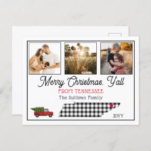 Cartão Postal De Festividades Feriado Rustic Felry de EastTennessee