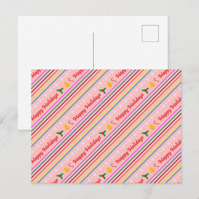 Cartão Postal De Festividades Feriados Felizes (Frente/Verso)