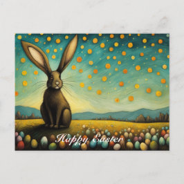 Cartão Postal De Festividades Feriados Felizes de Ovos de Páscoa Quimérica
