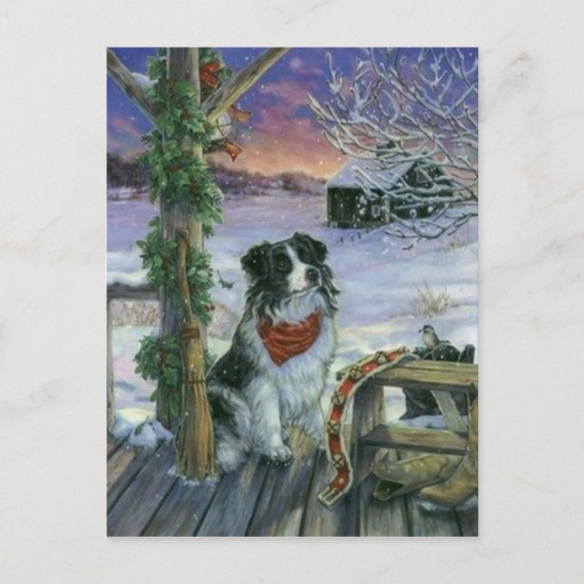 Cartão Postal De Festividades Feriados Felizes Vintage (Frente)