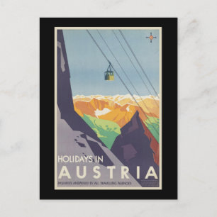 Cartão Postal De Festividades Feriados na Áustria