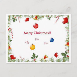 Cartão Postal De Festividades Férias