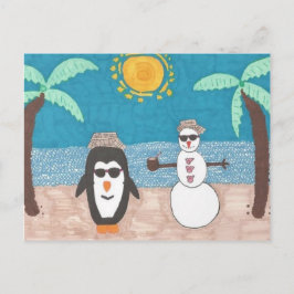 Cartão Postal De Festividades Férias de Natal