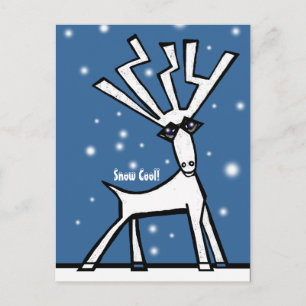 Cartão Postal De Festividades Férias de neve