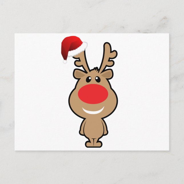 Cartão Postal De Festividades Férias de papais noeis engraçadas de Natal (Frente)