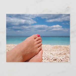 Cartão Postal De Festividades Férias de verão