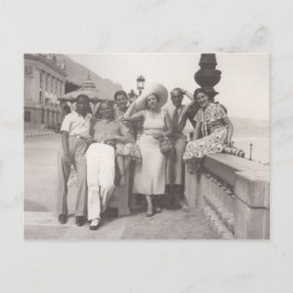 Cartão Postal De Festividades Férias em Cannes, França, anos 30