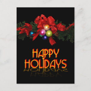 Cartão Postal De Festividades Férias Felizes
