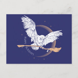 Cartão Postal De Festividades Férias Felizes Entrega Hedwig