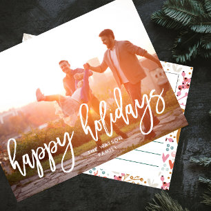 Cartão Postal De Festividades Férias Felizes Foto de Natal