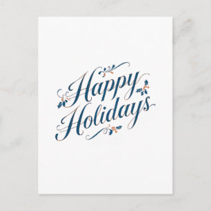 Cartão Postal De Festividades Férias Felizes Natal Família Ano Novo