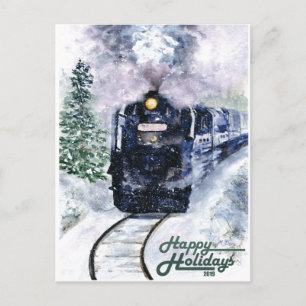 Cartão Postal De Festividades Férias Felizes Northern Express