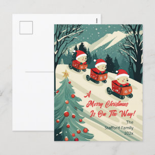 Cartão Postal De Festividades Festa de Natal de Bears