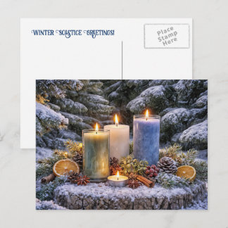 Cartão Postal De Festividades Festa do Solstício de Inverno Yule