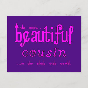 Cartão Postal De Festividades Festas de aniversário Natal : Bonita Prima