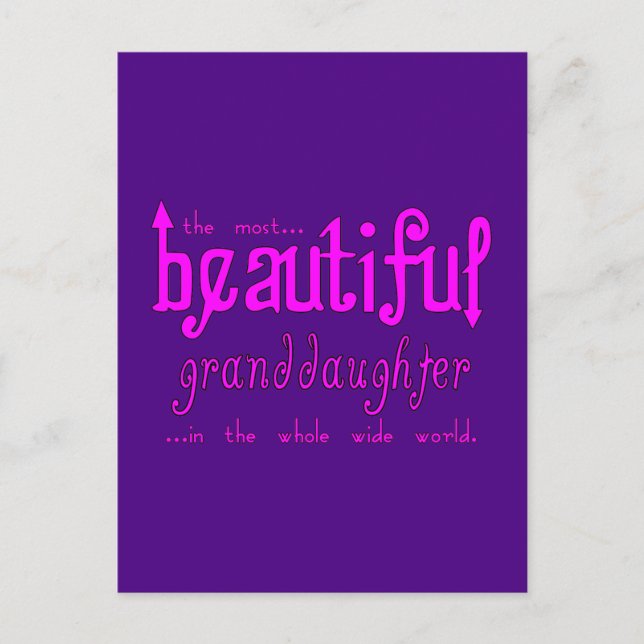 Cartão Postal De Festividades Festas de Natal de Aniversário Linda neta (Frente)