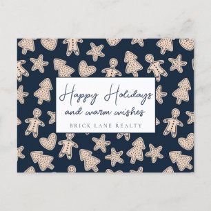 Cartão Postal De Festividades Festas de pão festivo de gengibre Feliz