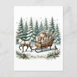 Cartão Postal De Festividades Festivo Feliz Natal Cretador