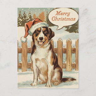 Cartão Postal De Festividades Festivo Furry Amigo: Um Natal