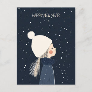 Cartão Postal De Festividades Filho feliz ano novo
