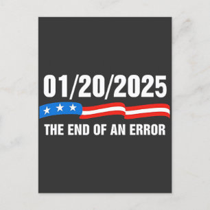 Cartão Postal De Festividades Fim do Erro Janeiro 20 2025 Trump Inauguration