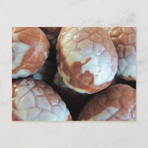 Cartão Postal De Festividades Fine Belgian chocolate Easter eggs, customizable