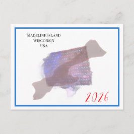 Cartão Postal De Festividades Flag Island - 2026 Postcard