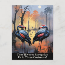 Flamingos Engraçados de Halloween Vestidos com Fan