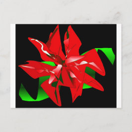 Cartão Postal De Festividades Flor do Natal customizável