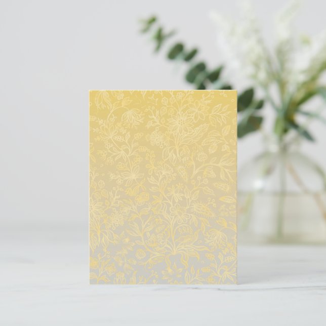 Cartão Postal De Festividades Flores decorativas 20 (Em pé/Frente)