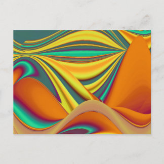 Cartão Postal De Festividades Flores Mágicas de Primavera Verão Outono