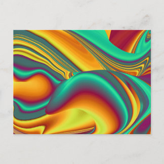 Cartão Postal De Festividades Flores Mágicas de Primavera Verão Outono