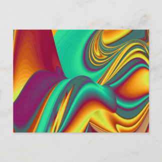 Cartão Postal De Festividades Flores Mágicas de Primavera Verão Outono