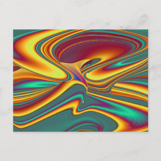 Cartão Postal De Festividades Flores Mágicas de Primavera Verão Outono