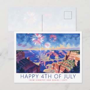 Cartão Postal De Festividades Fogueira de 4 de Julho do Parque Nacional Grand Ca
