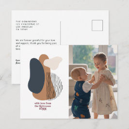 Cartão Postal De Festividades Formas Abstratas Modernas Foto de Férias